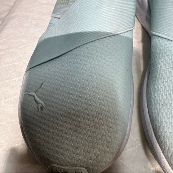 Puma Slip-On Sneakers in Mint Green - Picture 6 of 11